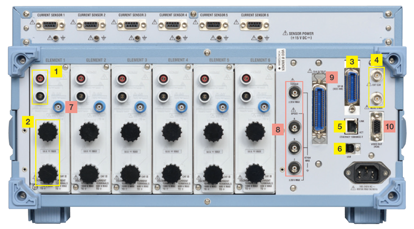 WT1800E回连接接口